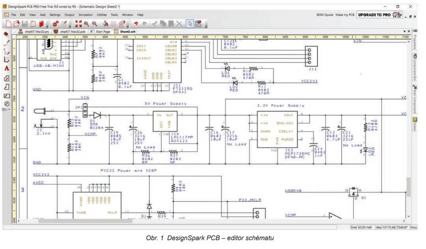 Nová verze návrhového programu DesignSpark PCB